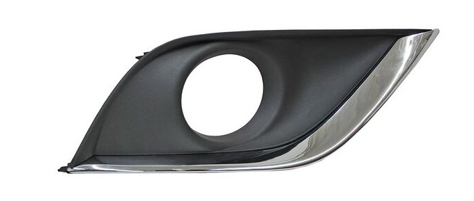 REJILLA (PARRILLA) DEFENSA NISSAN VERSA DE 2015 AL 2019 P/FARO AUX C/MOLD CROM DER TW