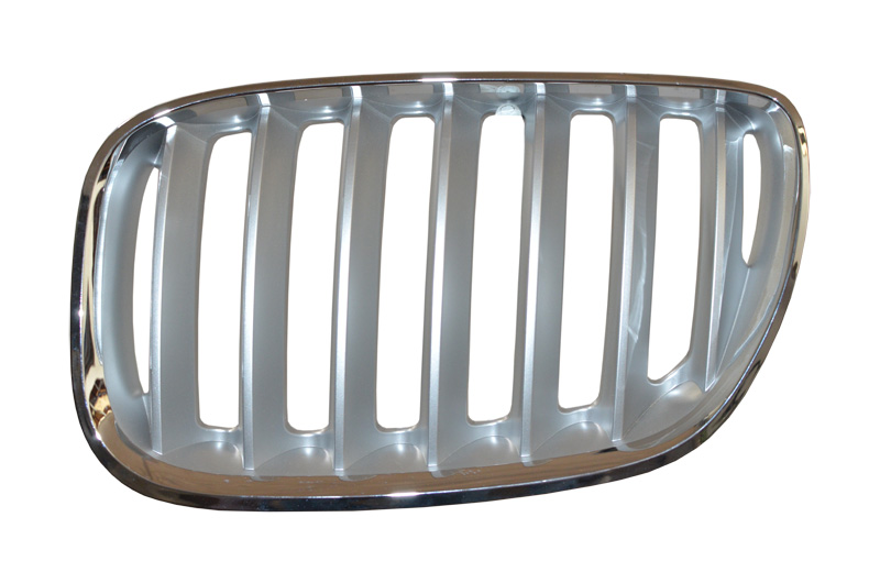 REJILLA (PARRILLA) DEFENSA BMW X5 DE 2004 AL 2010 CROM GRIS IZQ