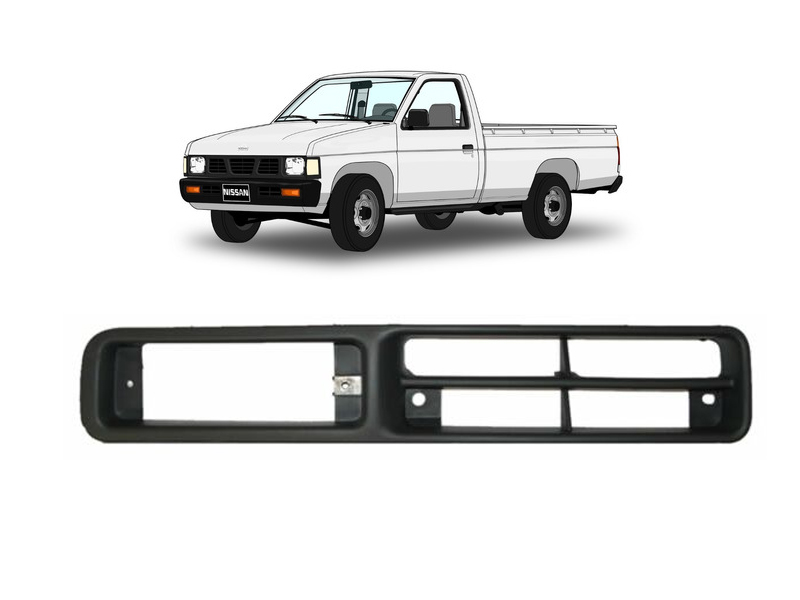 REJILLA (PARRILLA) DEFENSA NISSAN PU D21 DE 1994 AL 2008 DER (7156) TW