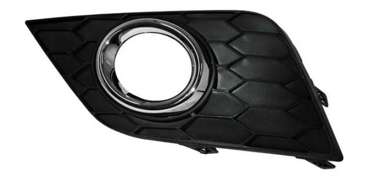 REJILLA (PARRILLA) DEFENSA NISSAN SENTRA 16-18 C/MOLD CROM P/FARO AUX IZQ TW