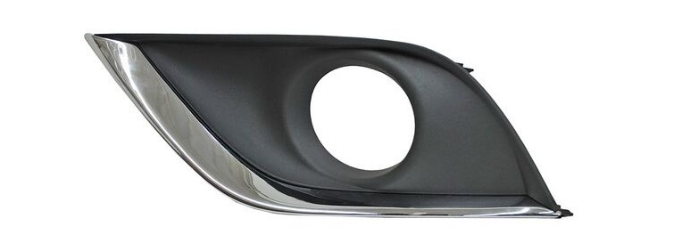 REJILLA (PARRILLA) DEFENSA NISSAN VERSA 15-19 P/FARO AUX C/MOLD CROM IZQ TW