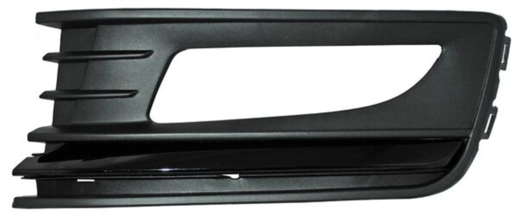 REJILLA (PARRILLA) DEFENSA VOLKSWAGEN VENTO 16-20 P/FARO AUX C/MOLD NEG IZQ