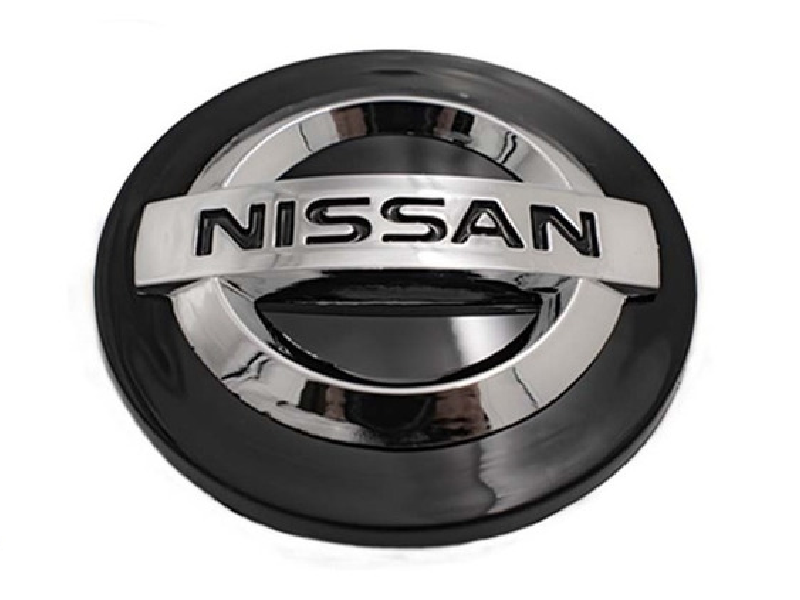 TAPON RIN CENTRO NISSAN 52MM NEG/CROM 1 PZA N2