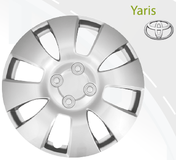 TAPON RIN TOYOTA YARIS 16" GRIS (1270B-16) 