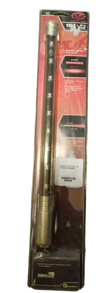 TUBO DE LUZ LED 15 VARIOS COLORES(128432)