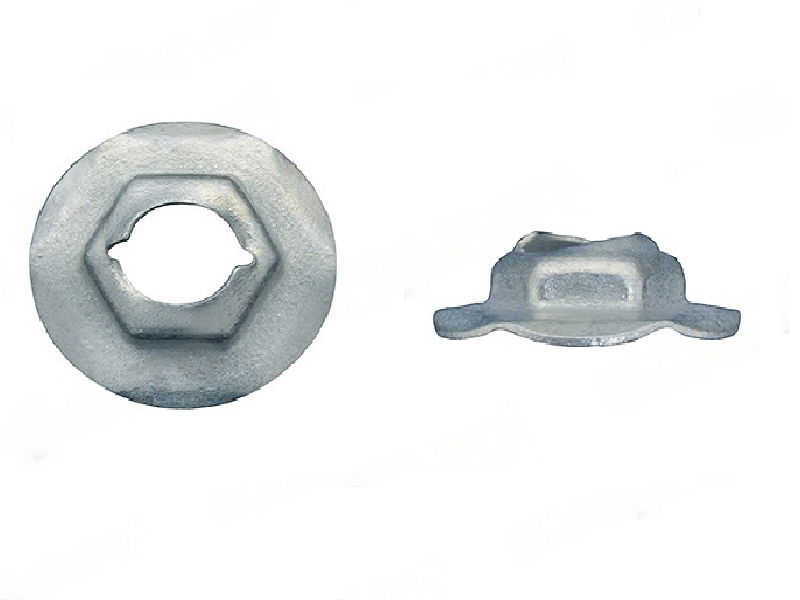 TUERCA RAPIDA CHICA 3/16" / HEX 3/8" / Dia. 5/8" Terminado en Zinc AMER PAC 25 PZAS