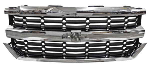 PARRILLA CHEVROLET PU 16-18 SILVERADO CROM ROMBO  TW