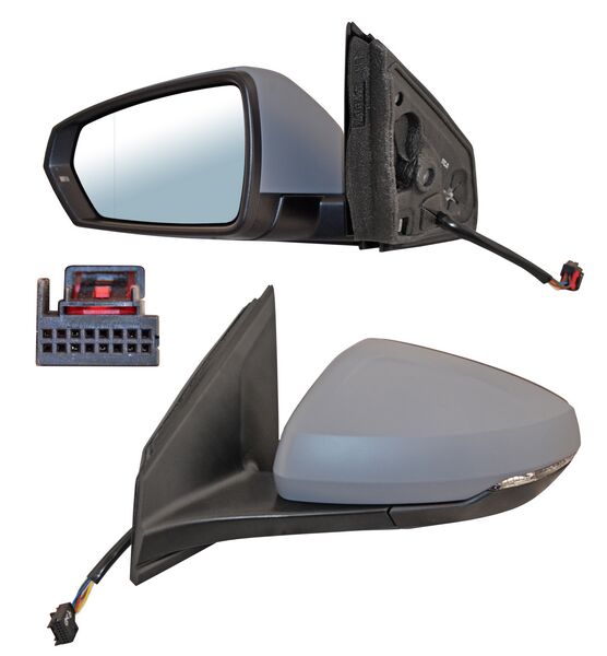 ESPEJO VOLKSWAGEN VIRTUS DE 2020 AL 2022 ELECT P/PINT C/DIRECC C/DESEMP IZQ TW