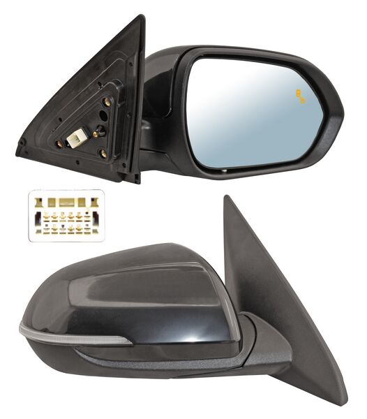 ESPEJO KIA SELTOS DE 2020 A 2022 ELECT P/PINT C/DIRECC C/DESEMP C/SENSOR PUNTO CIEGO 8 PINES DER