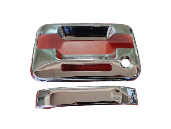 CUBRE MANIJA FORD PU C/HOYO P/LLAVE C/PAD DE COMBINACION DE 2004 AL 2014 CROMO IZQ