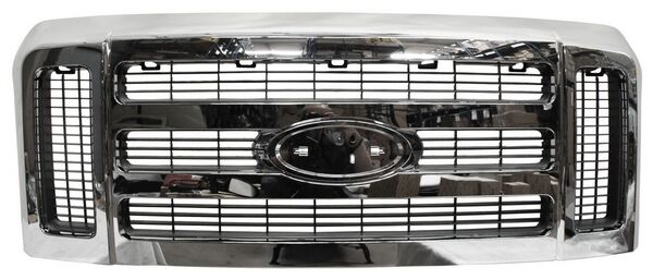 PARRILLA FORD SUPER DUTY DE 2008 AL 2010 S/LETRAS CROMPLETA CROM C/SOPORTE ORIGINAL