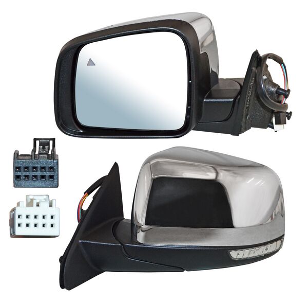 ESPEJO JEEP GRAND CHEROKEE DE 2011 AL 2014 ELECT C/MAN AUTOABATIBLE C/DESEMP C/CENSOR PUNTO CIEGO C/DIRECC 13 PIN IZQ