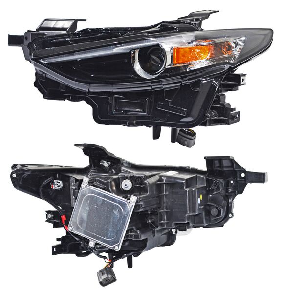 FARO MAZDA 3 2019  AL 2025 4/5 PTAS NEG C/LED C/LUPA AMBAR IZQ CNA