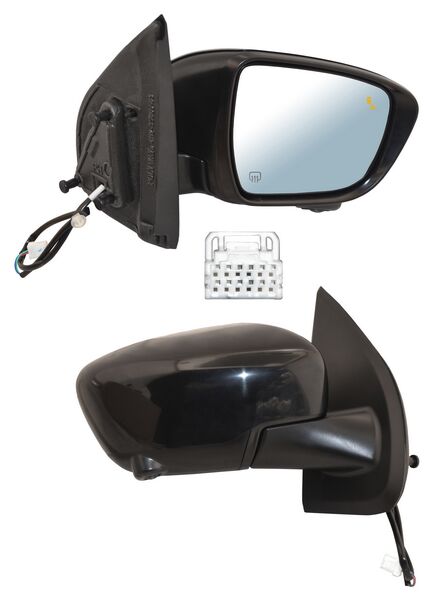 ESPEJO NISSAN FRONTIER 2022 AL 2023 ELECT LISO C/SENSOR PUNTO CIEGO C/DESEMP C/MONITOR VISION PERIFERICA 11 PINES DER