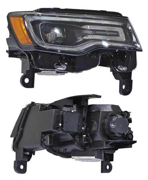 FARO JEEP GRAND CHEROKEE 2017 AL 2021 F/NEGRO C/LUZ DIA LEDS DER CNA