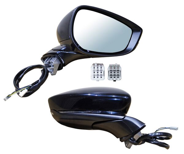 ESPEJO MAZDA 3 2019-2024 ELECT P/PINTAR C/DIRECC C/MEM C/DESEMP 9 PINES DER