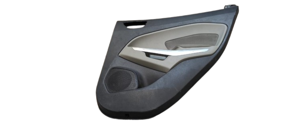 TAPA (PANEL) PUERTA FORD ECOSPORT 2013 AL 2016  C/MOLDURA C/MANIJA INT/EXT C/CONTROL DE VIDRIO TRAS IZQ USADA ORIGINAL