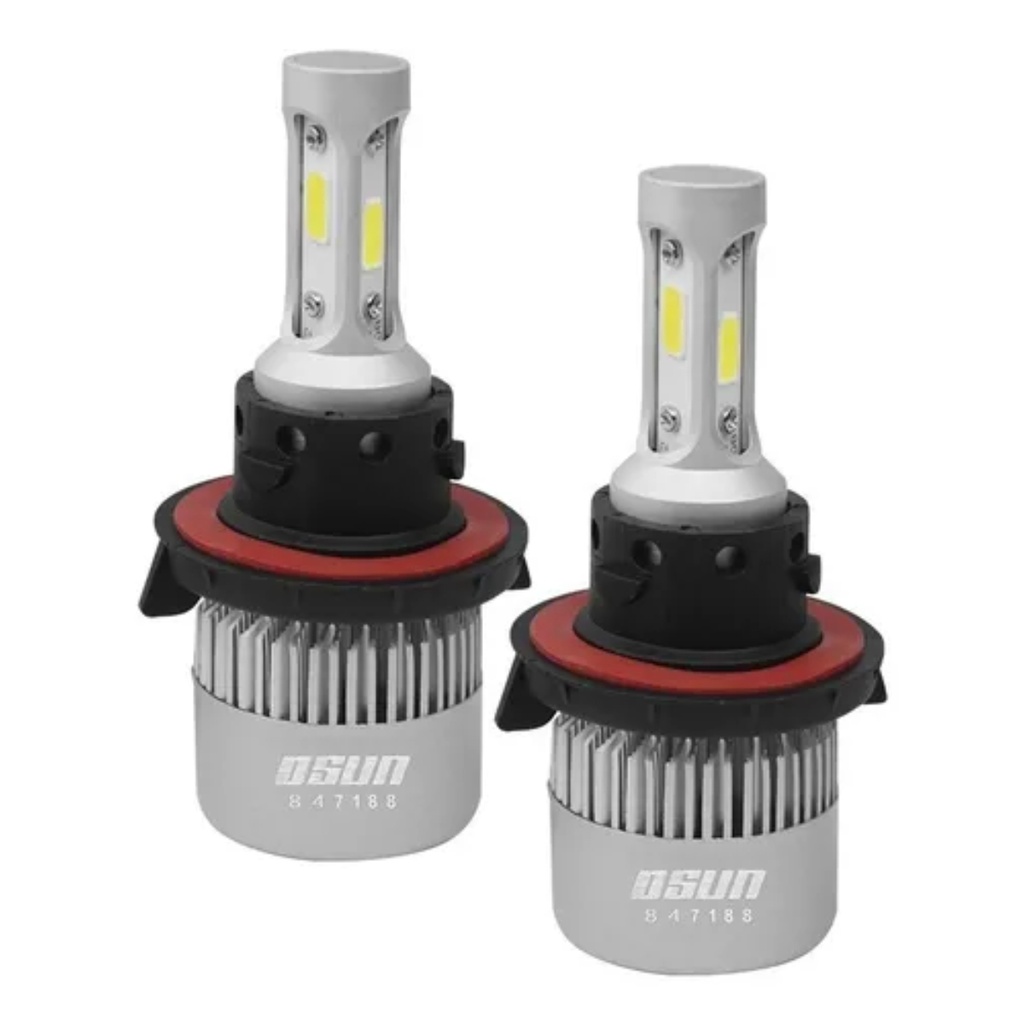 BULBO (FOCO) LED H4 3 CARAS LUZ ALTA/BAJA 2 PZAS OSUN S/EMPAQUE