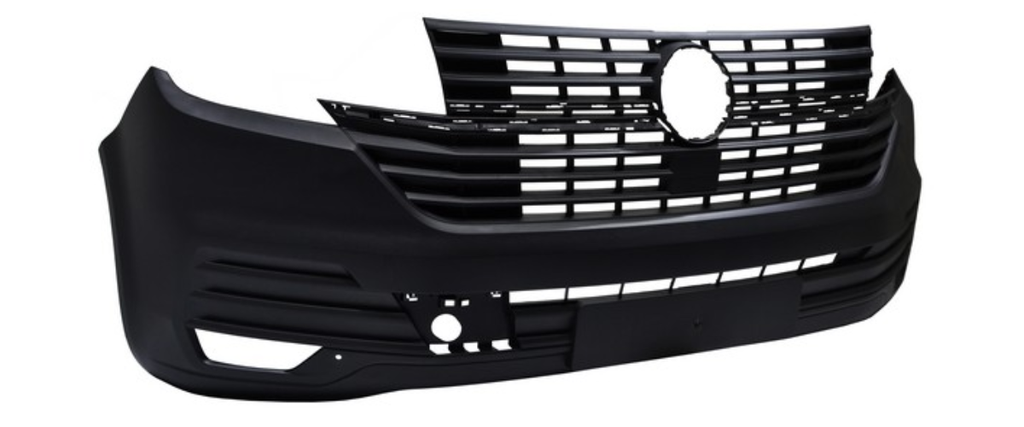 FASCIA (DEFENSA) VOLKSWAGEN TRANSPORTER 2021 AL 2024 C/PARRILLA TEXT DEL