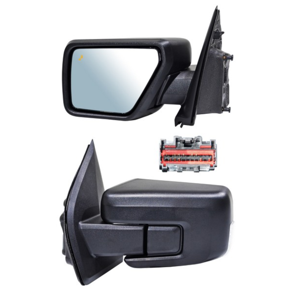 ESPEJO FORD PU/ F150 2021 AL 2024 ELECT TEXT C/DIRECC C/DESEMP C/LUZ INF C/SENS PUNTO CIEGO 11 PINES IZQ