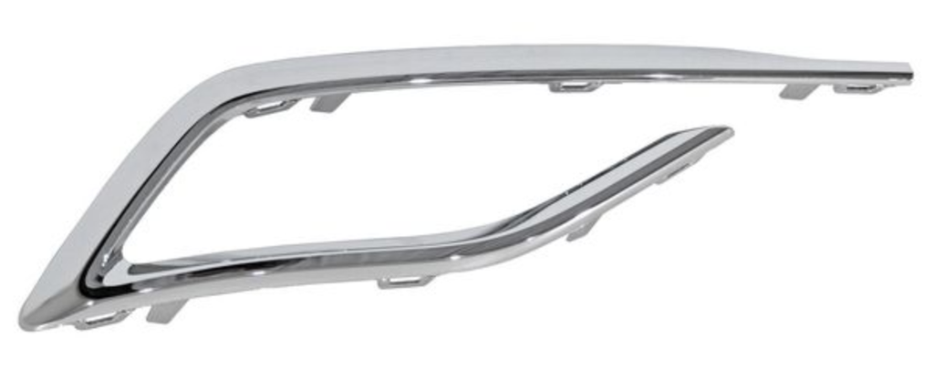 MOLDURA FASCIA (DEFENSA) VOLKSWAGEN GOLF 2018 AL 2021 CROM TRAS IZQ