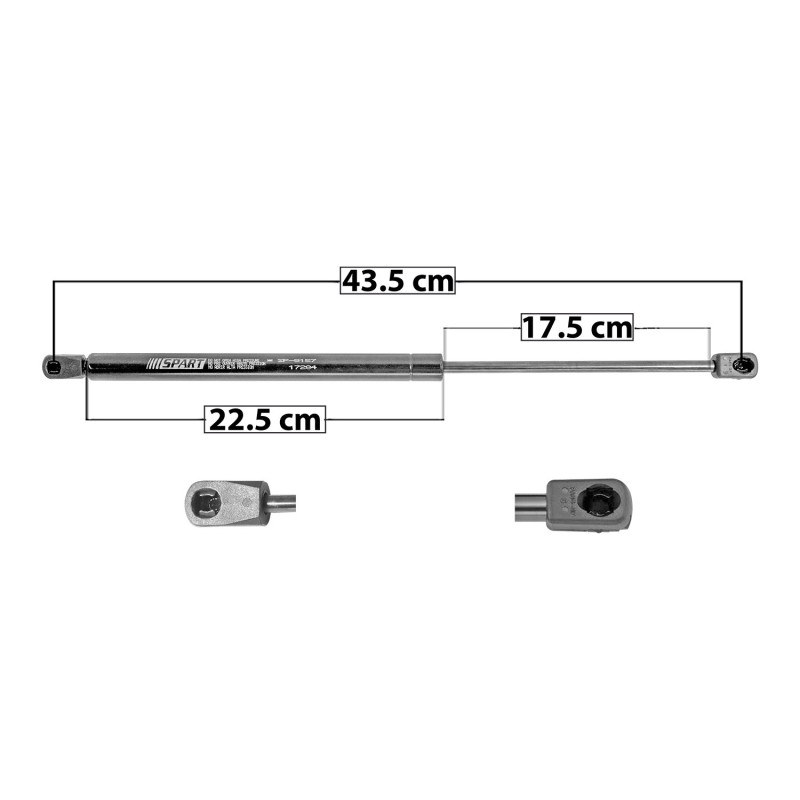 [50759MAN] AMORTIGUADOR COFRE LINCOLN AVIATOR 03-05 43.5 22.5 17.5 ENTRADA TIPO 18 ENTRADA 2 TIPO 9 475 106.78 48.43 415 93.3 42.32 SPART 8157 TUR