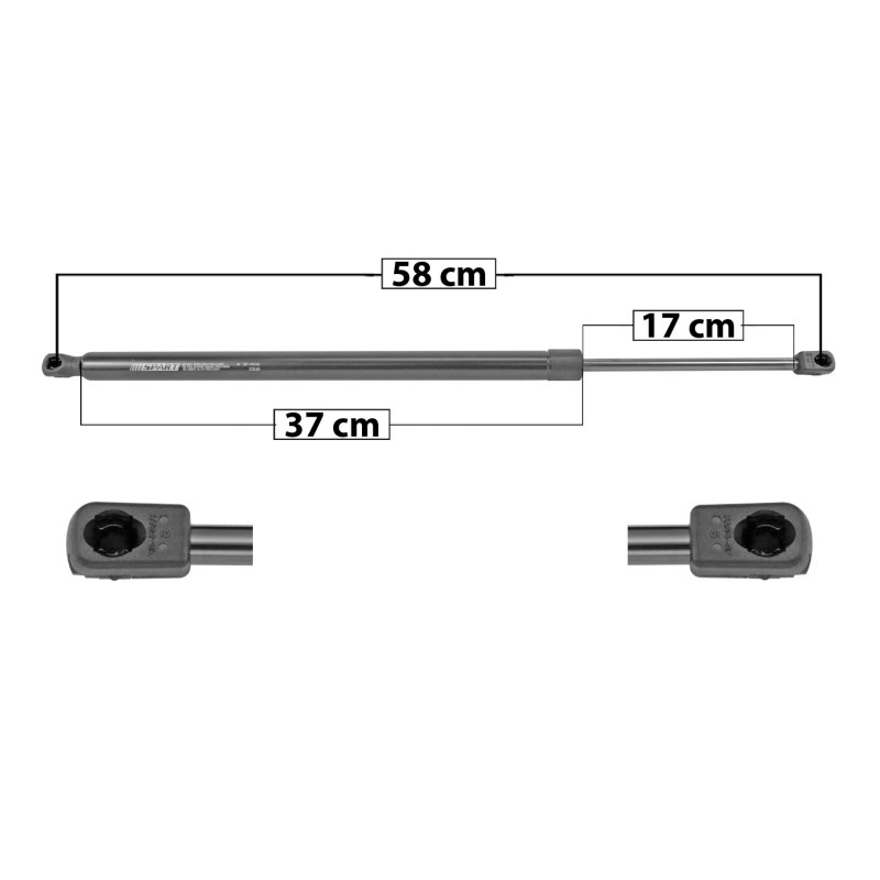 AMORTIGUADOR 5TA PUERTA MAZDA CX30 20-22 58 37 17 605 136 61.69 645 145 65.77 SPART 6502 TUR DER/ IZQ