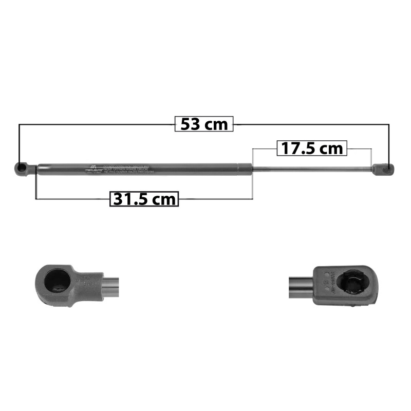 AMORTIGUADOR 5TA PUERTA NISSAN PATHFINDER 96-04 SIN BRACKETS 53 31.5 17.5 ENTRADA TIPO 0 ENTRADA 2 TIPO 0 680 152.87 69.34 740 166.36 75.46 SP-7049 TUR DER/ IZQ