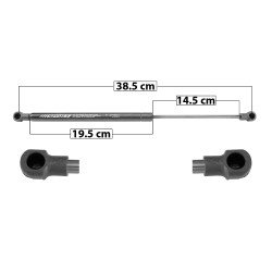 [51179MAN] AMORTIGUADOR VIDRIO TRAS TOYOTA HIGHLANDER 14-19 38.5 19.5 14.5 195 43.84 19.88 135 30.35 13.77 SPART TUR DER/ IZQTRASERA