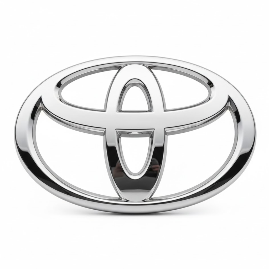 INSIGNIA (EMBLEMA) TAPA CAJUELA TOYOTA AVANZA 2012 AL 2017 CROM TRAS