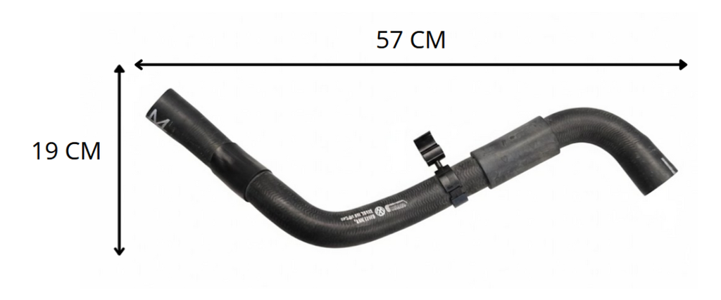MANGUERA RADIADOR VOLKSWAGEN SAVEIRO/ GOL G5/ G6/ G7 2006 AL 2021 DEL ORIGINAL COD. 5U0-121-151-L