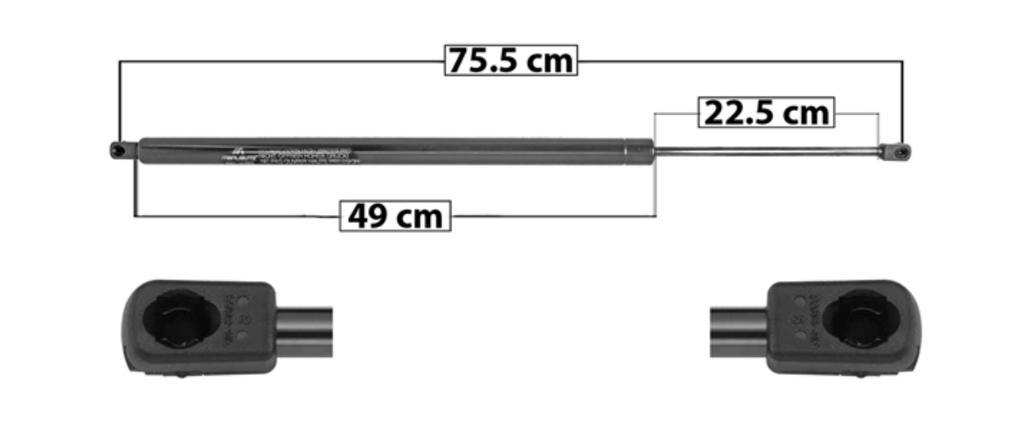 [AMVO-EU03] AMORTIGUADOR 5TA PTA VOLKSWAGEN EUROVAN 2003 AL 2008/ TRANSPORTER 2003 AL 2008