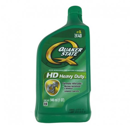 [21214009] ACEITE MONOGRADO HEAVY DUTY SAE 40 946 ML QUAKER STATE (104356)