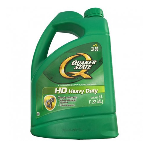 [21216005] ACEITE MONOGRADO HEAVY DUTY SAE 60 5L QUAKER STATE (159602)