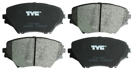 [TORAV01BAL] BALATAS TOYOTA RAV4 DE 2001 AL 2005 SEMI-METALICA JGO TRAS COD. 7738-D862 (116060) TW