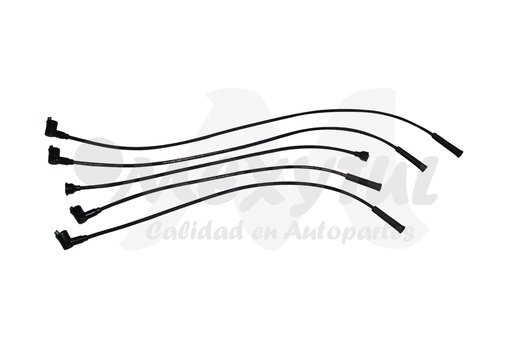 [UCAB203] CABLES PARA BUJIAS UNIVERSAL UNIVERSAL HYUNDAI MITSUBICHI 2.0/2.4/2.64 CIL DE 1978 AL 1989 COD.203 (134197)