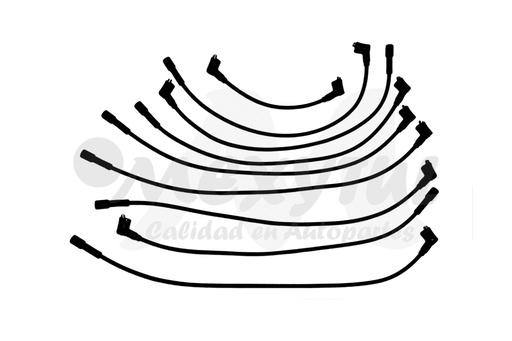 [FOF10080CABBU] CABLES PARA BUJIAS FORD TRUCK F100 1/2 TON - PICKUP DE 1980 AL 1992 5.0 5.8 V8 / F150 1/2 TON - PICKUP DE 1980 AL 1991 5.0 5.8 V8 / F250 3/4 TON - PICKUP DE 1980 AL 1991 5.0 5.8 V8 / F350 1 TON - PICKUP DE 1980 AL 1991 GARLO COD. JG-106 (134210) 