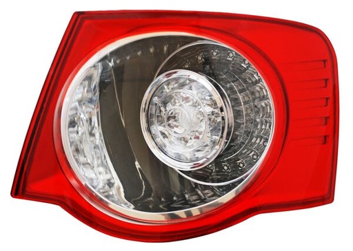 [VOBO05CAEXROR] CALAVERA VOLKSWAGEN BORA DE 2005 AL 2010 ROJO/CRISTAL LEDS EXT DER CNA