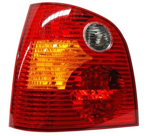 [11-A172-A1-6B] CALAVERA VOLKSWAGEN POLO 2003 AL 2007 ROJO/BCO/AMBAR 5 PTAS IZQ TYC *EX+