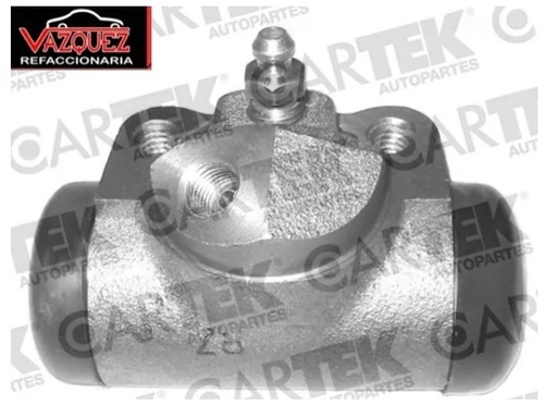 [WC-CR18] CILINDRO RUEDA P/FRENOS DODGE TRUCK D300 1 TON PU DE 1980 5.90L V8 / TRUCK DURANGO DE 1999 AL 2002 AVENTURER DE 1999 AL 2002 4.70L / LIMITED DE 1999 AL 2002 4.70L / R/T DE 1999 AL 2002 5.90L V8 / SLT DE 1999 AL 2002 3.90L/4.70L/5.90L / SLT PLUS DE 1999 AL 2002 3.90L/5.90L / SXT DE 1999 AL 2002 4.70L V8 / RAM 1500 1/2 TON PU DE 2002 AL 2002 BIG HORN/LONESTAR/SLT/ST/SXT 3.70L/4.70L V8 / RAM 1500 1/2 TON VAN LONG WHEEL BASE DE 1998 AL 2003 3.90L V6 / 5.20L/5.90L V8 / SHORT WHEEL BASE DE 1998 AL 2003 / RAM 1500 1/2 TON WAGON VAN LONG WHEEL BASE/MAXI VAN DE 1998 AL 2003 / RAM 2500 3/4 TON VAN LONG WHEEL BASE DE 1998 AL 2002 3.90L/5.20L/5.90L / RAM 2500 3/4 TON WAGON VAN LONG WHEEL BASE DE 1998 AL 2002 5.20L/5.90L V8 / W250 3/4 TON 4X4 PU SWEPTLINE DE 1989 AL 1993 5.20L V8/5.90L V8 L6 FORD E150 1/2 TON ECONOLINE VAN CHATEAU DE 1997 AL 2008 4.60L V8 / CONVERSION DE 1997 AL 2008 4.20L V6/4.60L V8 / XL DE 1997 AL 2008 4.20L V6/4.60L/5.40L V8 / E150 1/2 TON ECONOLINE CLUB WAGON XL/XLT DE 1997 AL 2003 4.20L V6 / E350 1 TON ECONOLINE VAN SUPER/SUPER XL/XL DE 2001 AL 2003 7.30L V8 / E350 1 TON ECONOLINE CLUB WAGON CHATEAU/SUPER XL/SUPER XLT/XL/ XLT DE 1997 AL 2003 5.40L/7.30L V8/6.80L V10 / F150 1/2 TON PU CUSTOM FLARESIDE/CUSTOM STYLESIDE/FLARESIDE/RANGER/RANGER LARIAT/RANGER XLT/S/STYLESIDE/XL/XLS/XLT/XLT LARIAT DE 1984 AL 2004 4.20L V6/5.40L V8 / F200 DE 1990 AL 1991 5.0L V8 / F250 3/4 TON PU S/STYLESIDE/XL/XLT/XLT LARIAT/HEAVY DUTY/HEAVY DUTY XL DE 1992 AL 2002 4.90L L6/5.00L V8/5.80L V8/7.50L V8 / F250 SUPER DUTY 3/4 TON PU LARIAT/XL/XLT DE 1998 AL 2002 5.40L V8/6.80L V10 / LOBO FX2/STX/XLT DE 1998 AL 1999 4.60L V8 FP COD. WC-CR18 (112946)