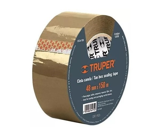 [TRCINADEMCA150] CINTA ADHESIVA EMPAQUE CANELA 150 MM TRUPER COD. 20526 CCA-150 (133969)