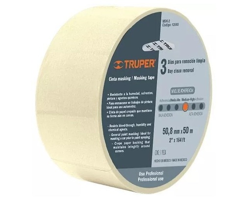 [TRCINMATA3/4] CINTA MASKING TAPE 3/4" TRUPER COD. 12590 MSK-3/4(128199)
