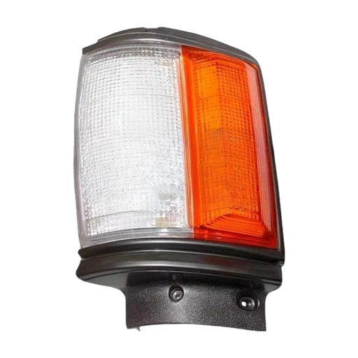 [TOPU84CUEGRAL] CUARTO ESQUINA (PUNTA) TOYOTA PU DE 1984 AL 1988 AMBAR / BCO F/GRIS ABOM IZQ HGO (121362) EX+