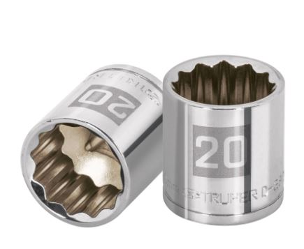 [TRDAD12PUCU3/8DE8] DADO 12 PUNTAS CUADRO 3/8" DE 8MM TRUPER COD. 13628 D-5208-M (126182)