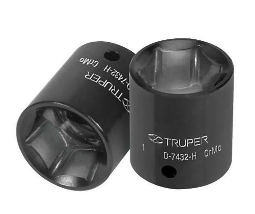 [TRDADIM6PUCU1/215] DADO IMPACTO 6 PUNTAS CUADRO 1/2" DE 15MM TRUPER COD.12415 D-7415-M(154841)