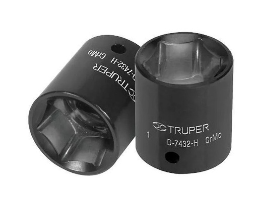 [TRDADIM6PUCU1/216] DADO IMPACTO 6 PUNTAS CUADRO 1/2" DE 16MM TRUPER COD.12416 D-7416-M(127576)