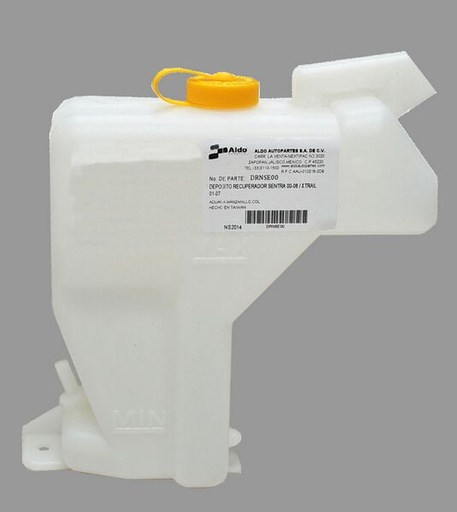 [NISE00DERE] DEPOSITO ANTICONGELANTE (RECUPERADOR) NISSAN SENTRA 00-06/ XTRAIL 01-07 C/TAPA TW