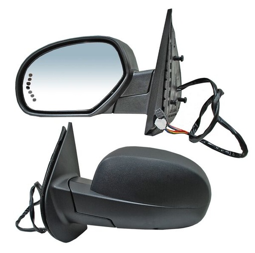 [ELCPU07EL1] ESPEJO CHEVROLET PU 07-13 / SUBURBAN 06-10 ELECT C/DESEMP C/DIRECC C/LUZ INF TEXT PPV/SSV/HYBRID/LTZ/BASE/LS/LT/Z71 IZQ TW