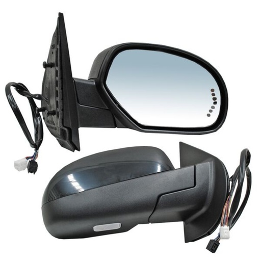 [CHPU07ESEACDCLPPL] ESPEJO CHEVROLET PU 07-13 ELECT ABATIBLE C/DESEMP C/DIRRECC C/MEM C/LUZ P/PINTAR LTZ/BASE/LS/LT/Z71/DENALI/SLE/SLT DER TW