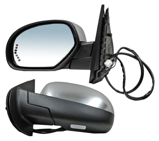 [CHPU07ESPCRCDDEL] ESPEJO CHEVROLET PU DE 2007 AL 2013/ SUBURBAN DE 2006 AL 2010 HYBRID/PLATINUM/LTZ/BASE/LS/LT/Z71/DENALI/SLE/SLT ELECT CROM C/DESEMP C/LUZ C/DIRECC INF IZQ (13446) TW 